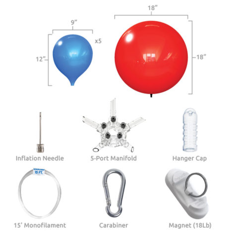 PermaShine 6 Balloon Bud Kit Specs
