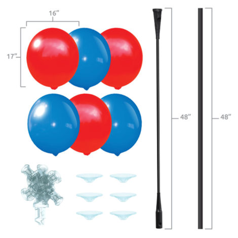 BalloonBobber 6 Balloon Cluster Tree Kit Specs