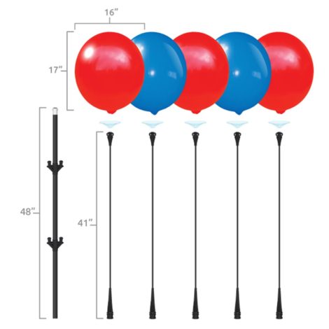 BalloonBobber Cluster Pole Kit Specs 2