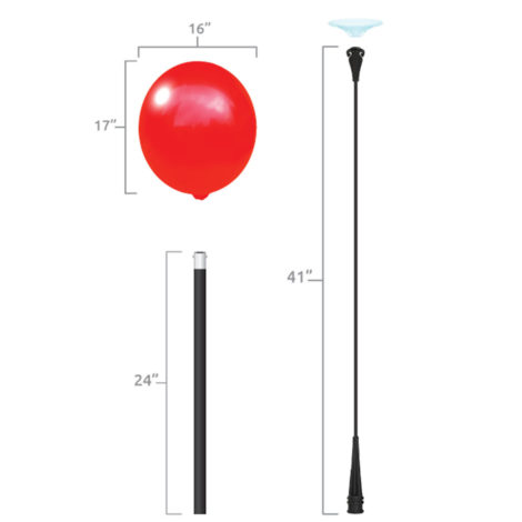 BalloonBobber Short Pole Kit Specs