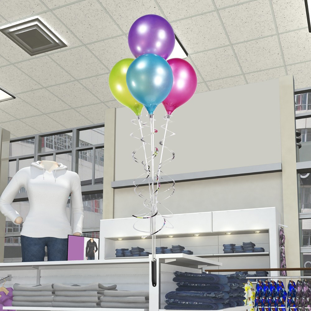 Permashine Indoor 3 Balloon Acrylic Weighted Base Kit